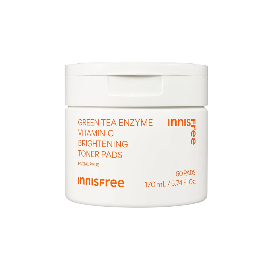 Green Tea Enzyme Vitamin C Brightening Toner Pads