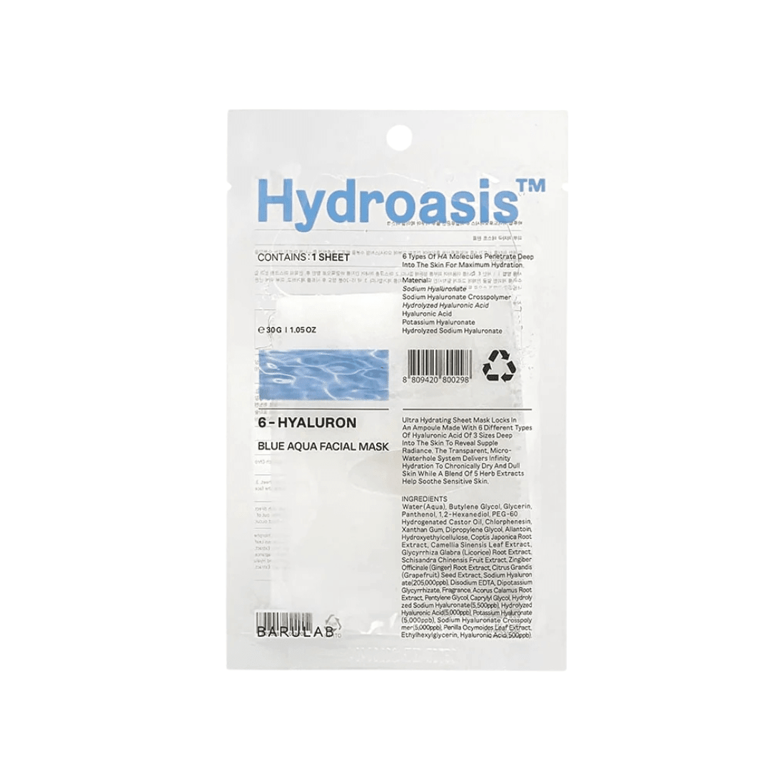 Hydroasis 6-Hyaluronic Blue Aqua Facial Mask *10ea