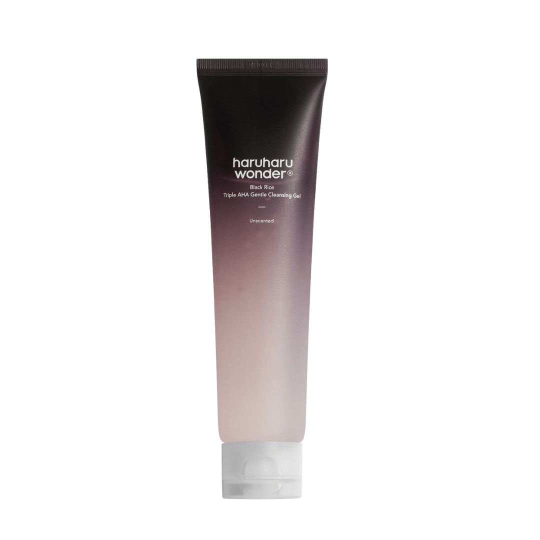 Black Rice Triple AHA Gentle Cleansing Gel Unscented 100 ml – Exfoliating Cleanser