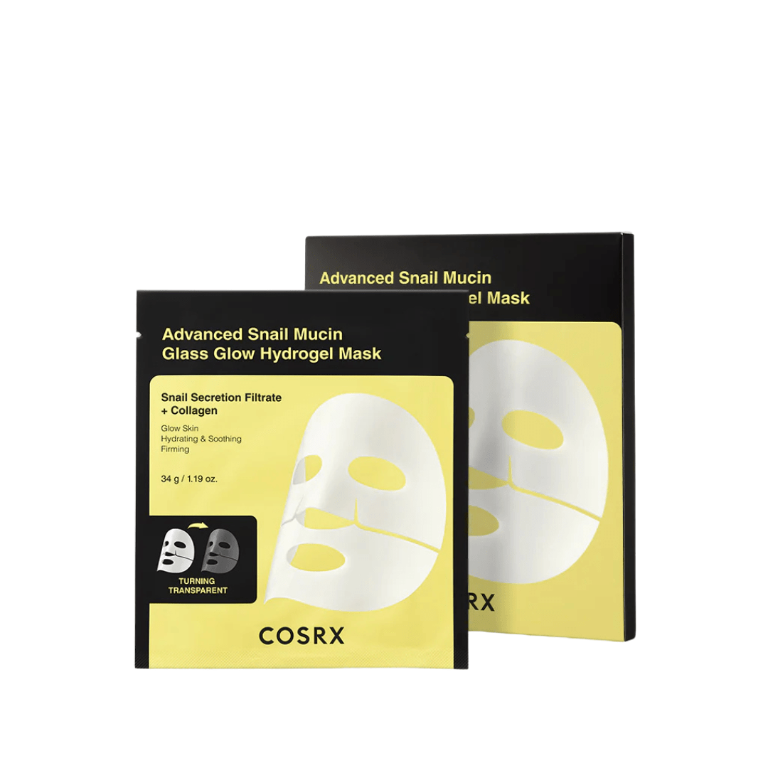 Advanced Snail Mucin Glass Glow Hydrogel Mask – Hydrating & Brightening