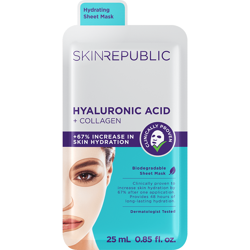 Hyaluronic Acid + Collagen Face Mask Sheet