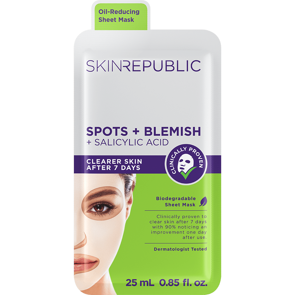 Spots + Blemish Face Mask Sheet